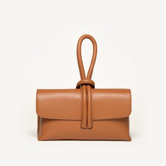 German Fuentes Handbags - German Fuentes GF Camel Leather Wristlet Handbag
